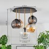 Koyoto Plafoniera, Lampada a sfera 45 cm Ottone, Nero, 5-Luci