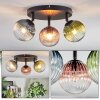 Chehalis Plafoniera, Lampada a sfera Blu, Verde, Chiaro, Ramato, 3-Luci