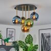 Koyoto Plafoniera, Lampada a sfera 45 cm Ottone, Nero, 5-Luci