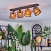 Cando Plafoniera, Faretto da soffitto Nero, 4-Luci