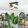 Chellas Plafoniera, Faretto da soffitto Nero, 2-Luci
