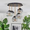 Ripoll Plafoniera, Lampada a sfera Ottone, Nero, 5-Luci