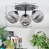 Chehalis Plafoniera, Lampada a sfera 25 cm Grigio fumo, 3-Luci