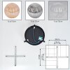Chehalis Plafoniera, Lampada a sfera 25 cm Ambrato, Chiaro, Grigio fumo, 3-Luci