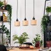 Bongal Lampadario a sospensione, Lampada a sospensione Écru, Nero, 3-Luci