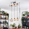 Bongal Lampadario a sospensione, Lampada a sospensione Écru, Nero, 3-Luci