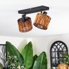 Cando Plafoniera, Faretto da soffitto Nero, 2-Luci