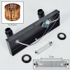 Cando Plafoniera, Faretto da soffitto Nero, 2-Luci