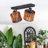 Cando Plafoniera, Faretto da soffitto Nero, 2-Luci