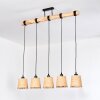 Lindberg Lampadario a sospensione, Lampada a sospensione Écru, Nero, 5-Luci