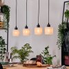 Bassagoda Lampadario a sospensione, Lampada a sospensione Écru, Nero, 4-Luci