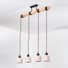 Bassagoda Lampadario a sospensione, Lampada a sospensione Écru, Nero, 4-Luci
