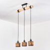 Cando Lampadario a sospensione, Lampada a sospensione Écru, Nero, 3-Luci