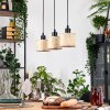 Sabadim Lampadario a sospensione, Lampada a sospensione Écru, Nero, 3-Luci