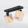 Bongal Plafoniera, Faretto da soffitto Nero, 2-Luci