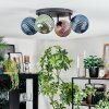 Chehalis Plafoniera, Lampada a sfera 30 cm Blu, Verde, Ramato, 4-Luci