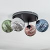 Chehalis Plafoniera, Lampada a sfera Blu, Verde, Ramato, Grigio fumo, 4-Luci