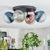 Chehalis Plafoniera, Lampada a sfera 30 cm Blu, Verde, Chiaro, Ramato, 4-Luci
