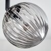 Chehalis Plafoniera, Lampada a sfera Ambrato, Chiaro, Grigio fumo, 4-Luci