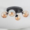 Chehalis Plafoniera, Lampada a sfera Ambrato, 4-Luci