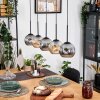 Ripoll Lampadario a sospensione, Lampada a sfera, Lampada a sospensione Écru, Nero, 5-Luci