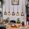 Ripoll Lampadario a sospensione, Lampada a sfera, Lampada a sospensione Écru, Nero, 5-Luci