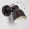 Presa Applique Nero, 1-Luce