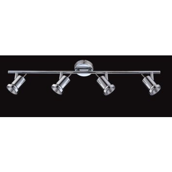 Wofi HOORN Plafoniera LED Cromo, 4-Luci