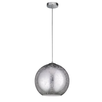 Wofi FARA Lampada a Sospensione Argento, 1-Luce