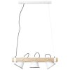 Brilliant Plow Lampada a Sospensione Legno scuro, Bianco, 3-Luci