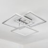 Solaro Plafoniera LED Cromo, Nichel opaco, 1-Luce