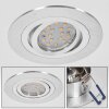 Monthois Lampada da incasso LED Cromo, Nichel opaco, 1-Luce
