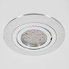 Monthois Lampada da incasso LED Cromo, Nichel opaco, 1-Luce