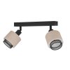 Illuminazione Eglo ROSLEY Plafoniera, Faretto da soffitto Nero, 2-Luci