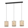 Illuminazione Eglo BUTTERBURN Lampadario a sospensione Nero, 3-Luci
