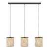Illuminazione Eglo BUTTERBURN Lampadario a sospensione Nero, 3-Luci
