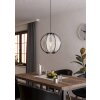 Illuminazione Eglo WAVERTON Lampadario a sospensione Nero, 1-Luce
