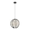 Illuminazione Eglo WAVERTON Lampadario a sospensione Nero, 1-Luce