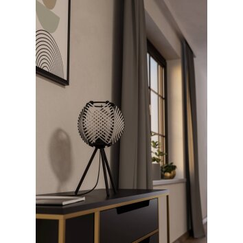Illuminazione Eglo WAVERTON Lampada da tavolo Nero, 1-Luce
