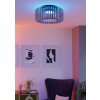 Illuminazione Eglo GINESTRONE-Z Plafoniera, Applique LED Nero, 1-Luce, Cambia colore