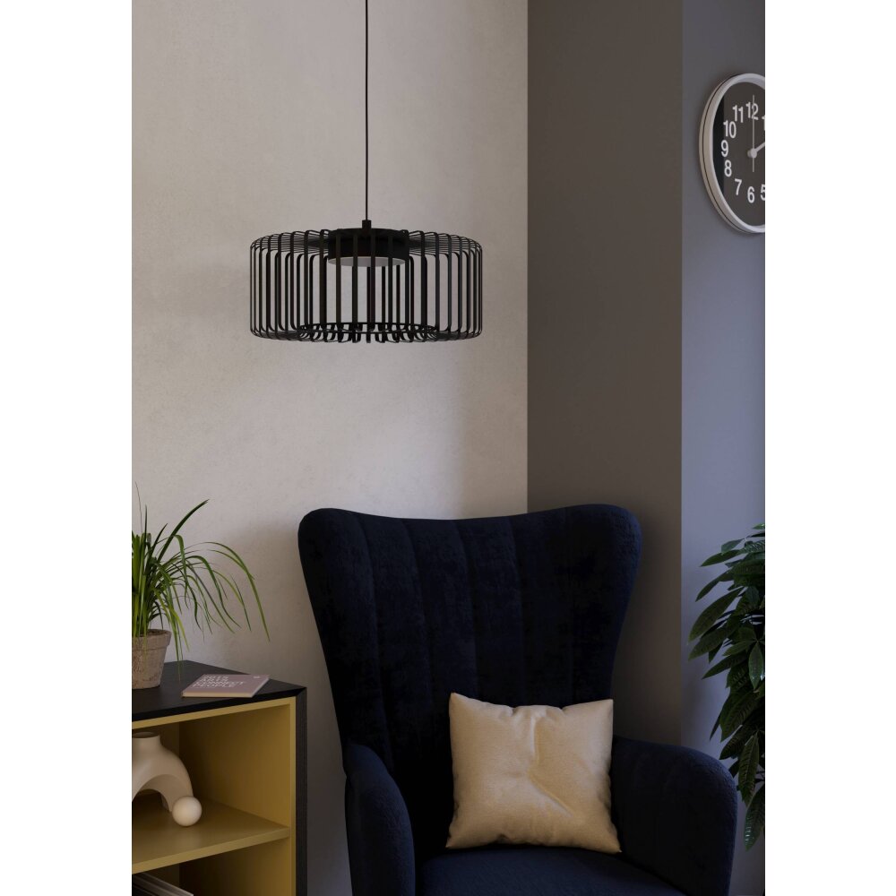 Illuminazione Eglo GINESTRONE-Z Lampadario a sospensione LED Nero, 1-Luce, Cambia colore main product photo