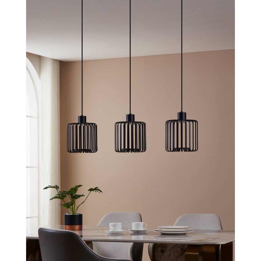 Illuminazione Eglo GINESTRONE-Z Lampadario a sospensione LED Nero, 3-Luci, Cambia colore main product photo