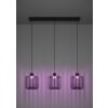 Illuminazione Eglo GINESTRONE-Z Lampadario a sospensione LED Nero, 3-Luci, Cambia colore
