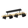 Illuminazione Eglo HORNWOOD-Z Plafoniera, Applique LED Marrone, Nero, 4-Luci, Cambia colore