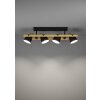 Illuminazione Eglo HORNWOOD-Z Plafoniera, Applique LED Marrone, Nero, 4-Luci, Cambia colore