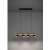 Illuminazione Eglo HORNWOOD-Z Lampadario a sospensione LED Marrone, Nero, 4-Luci, Cambia colore