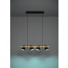 Illuminazione Eglo HORNWOOD-Z Lampadario a sospensione LED Marrone, Nero, 4-Luci, Cambia colore