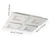 Illuminazione Eglo PADROGIANO-Z Plafoniera LED Bianco, Cambia colore
