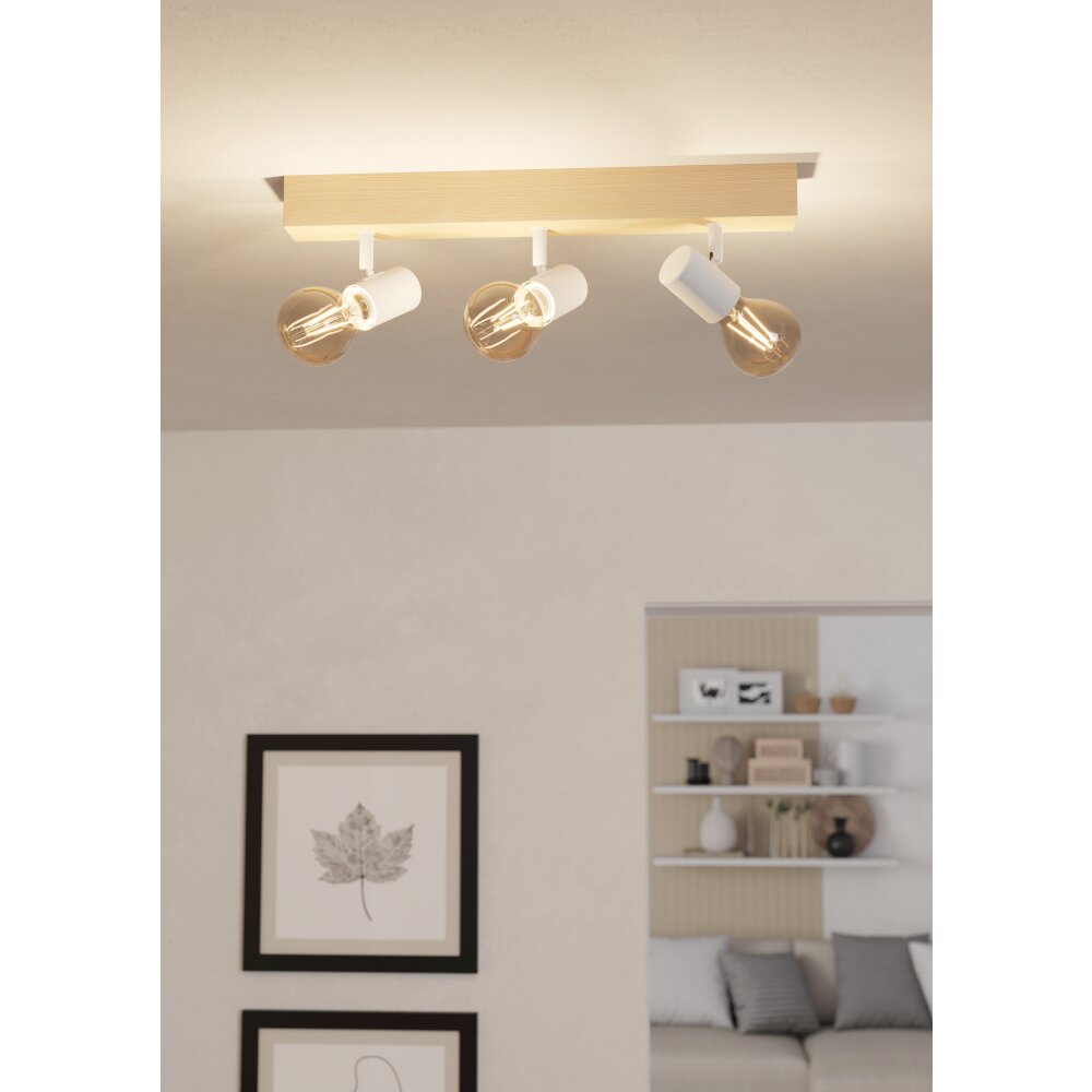 Illuminazione Eglo EGLO Plafoniera, Faretto da soffitto Marrone, Bianco main product photo