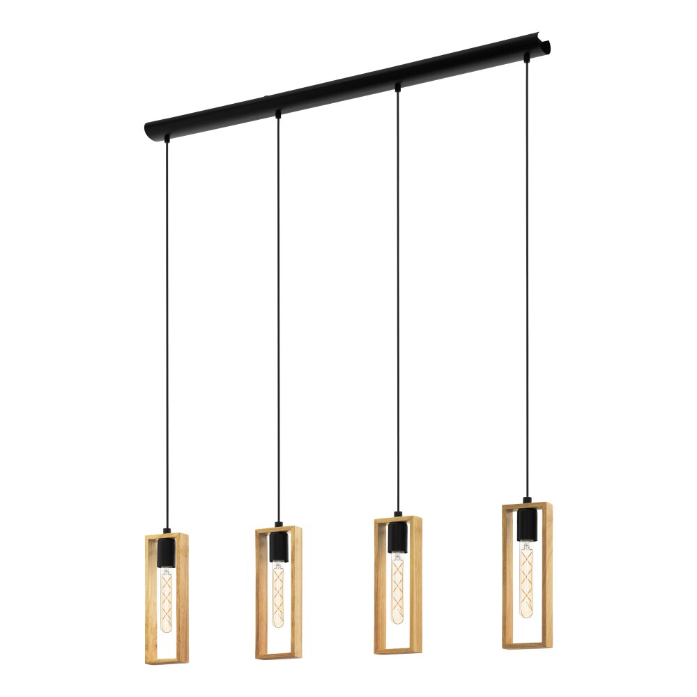 Illuminazione Eglo LITTLETON Lampadario a sospensione Nero, 4-Luci main product photo